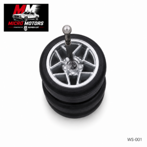 Micro Motors WS-001 silver angular-spoke wheel set